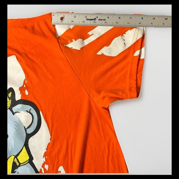GSTR “King Status” Crown Bear Tee 3XL Orange Graphic Streetwear - Picture 8 of 8